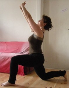 back bend kneeling crescent moon